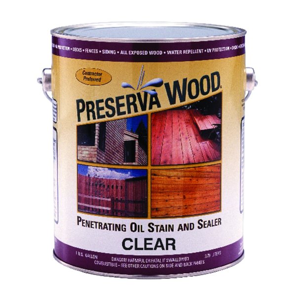 Preserva-Wood Preserva Wood Transparent Smooth Clear Oil-Based Oil Penetrating Wood Stain and Sealer 1 gal 40101